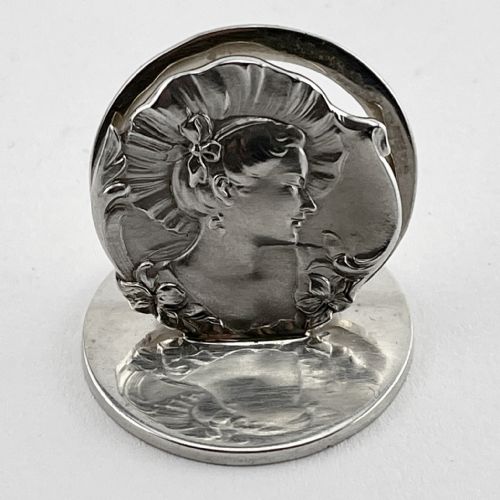 EDWARDIAN BOXED STERLING SILVER MENU HOLDERS - ADDITIONAL PHOTO 4