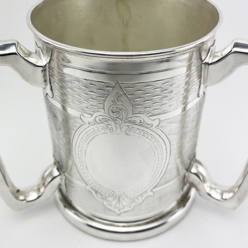 HANDSOME VICTORIAN SILVER PLATED LOVING CUP - ADDITIONAL PHOTO 1