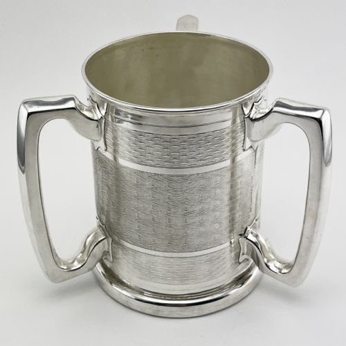 HANDSOME VICTORIAN SILVER PLATED LOVING CUP - ADDITIONAL PHOTO 2
