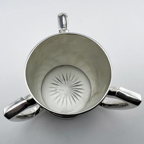 HANDSOME VICTORIAN SILVER PLATED LOVING CUP - ADDITIONAL PHOTO 3