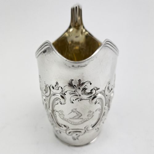 JOHN EMES GEORGIAN STERLING SILVER CREAM JUG - ADDITIONAL PHOTO 1