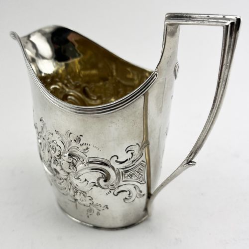JOHN EMES GEORGIAN STERLING SILVER CREAM JUG - ADDITIONAL PHOTO 2