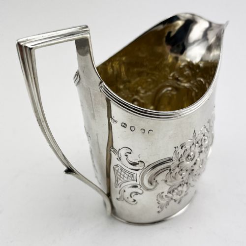 JOHN EMES GEORGIAN STERLING SILVER CREAM JUG - ADDITIONAL PHOTO 4