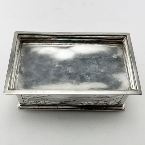 ARTS CRAFTS STYLE EDWARDIAN STERLING SILVER BOX - ADDITIONAL PHOTO 7