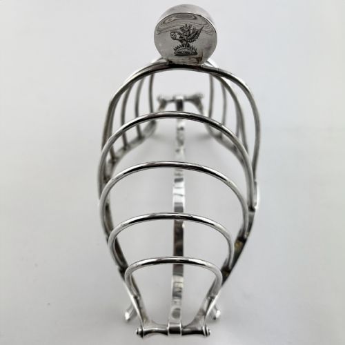 ELEGANT AND GOOD QUALITY STERLING SILVER TOAST RACK - ADDITIONAL PHOTO 1