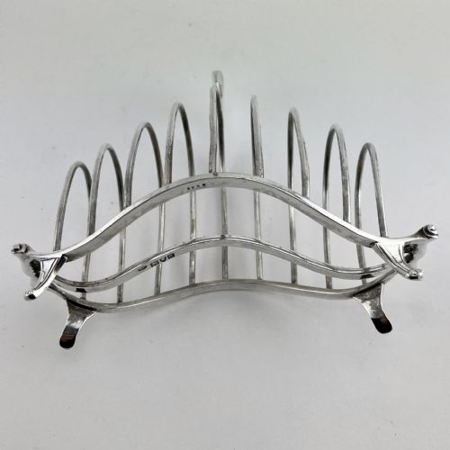 ELEGANT AND GOOD QUALITY STERLING SILVER TOAST RACK - ADDITIONAL PHOTO 2