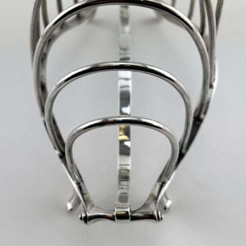 ELEGANT AND GOOD QUALITY STERLING SILVER TOAST RACK - ADDITIONAL PHOTO 3