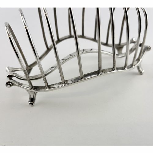 ELEGANT AND GOOD QUALITY STERLING SILVER TOAST RACK - ADDITIONAL PHOTO 5
