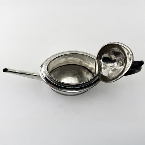 GEORGE III PETER AND ANNE BATEMAN STERLING SILVER TEAPOT - ADDITIONAL PHOTO 4