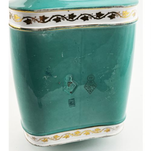 RARE AND UNUSUAL SPODE PORCELAIN AND SILVER PLATED BISCUIT BOX - ADDITIONAL PHOTO 7