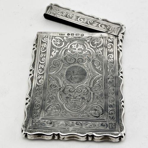 PRETTY GEORGE UNITE STERLING SILVER CARD CASE - ADDITIONAL PHOTO 2