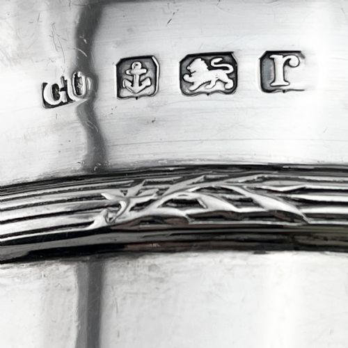 CIRCULAR STERLING SILVER PORRINGER OR CHRISTENING BOWL - ADDITIONAL PHOTO 5