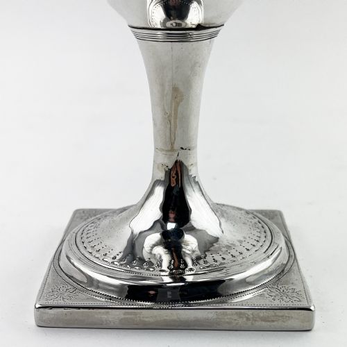 GEORGIAN STERLING SILVER GOBLET WITH VASE SHAPED BODY - ADDITIONAL PHOTO 4