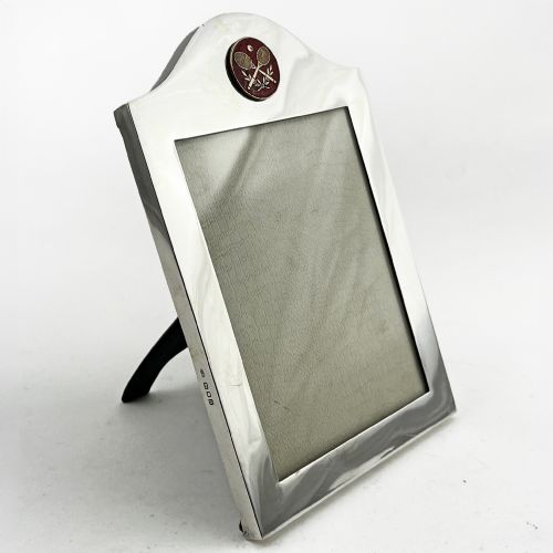 TENNIS RELATED STERLING SILVER PHOTO FRAME