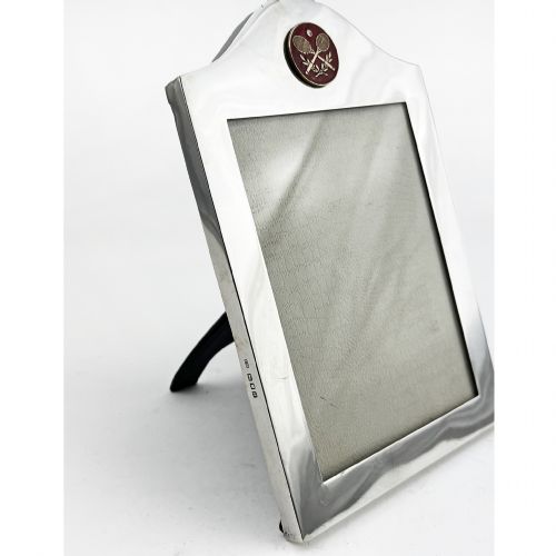 TENNIS RELATED STERLING SILVER PHOTO FRAME - ADDITIONAL PHOTO 3