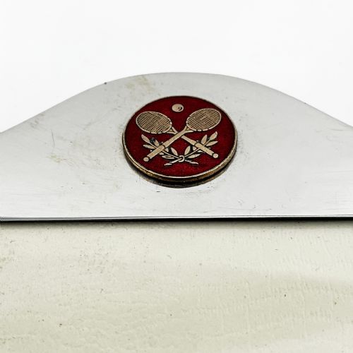 TENNIS RELATED STERLING SILVER PHOTO FRAME - ADDITIONAL PHOTO 4