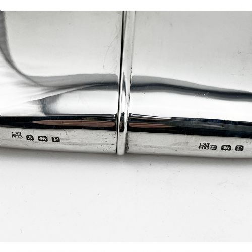 GOOD QUALITY STERLING SILVER HIP FLASK - ADDITIONAL PHOTO 3