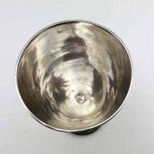 PRETTY GEORGE UNITE VICTORIAN STERLING SILVER GOBLET - ADDITIONAL PHOTO 3
