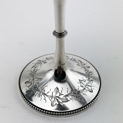 PRETTY GEORGE UNITE VICTORIAN STERLING SILVER GOBLET - ADDITIONAL PHOTO 4