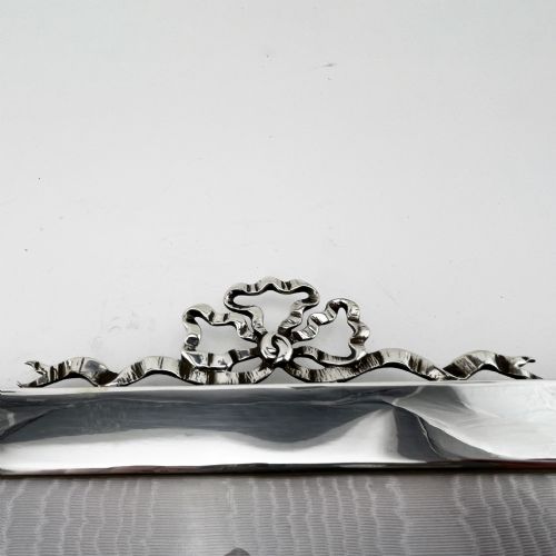 LARGE EDWARDIAN STERLING SILVER PHOTO FRAME - ADDITIONAL PHOTO 3