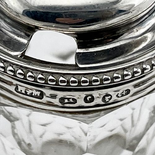 VICTORIAN STERLING SILVER FOUR BOTTLE CRUET OR CONDIMENT SET - ADDITIONAL PHOTO 6