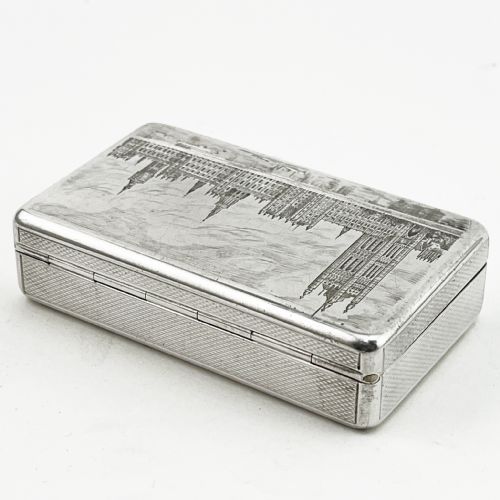ASPREY CO LTD STERLING SILVER TRINKET OR SNUFF BOX - ADDITIONAL PHOTO 3