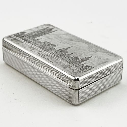 ASPREY CO LTD STERLING SILVER TRINKET OR SNUFF BOX - ADDITIONAL PHOTO 4