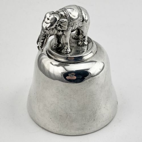 UNIQUE 225 TROY OZ VICTORIAN STERLING SILVER TABLE BELL