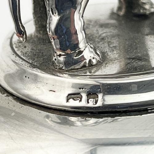 UNIQUE 225 TROY OZ VICTORIAN STERLING SILVER TABLE BELL - ADDITIONAL PHOTO 4