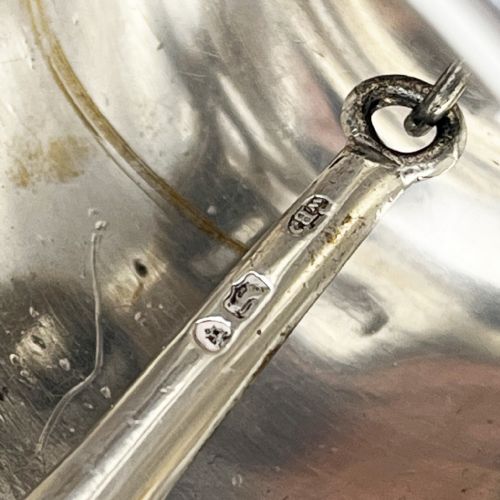 UNIQUE 225 TROY OZ VICTORIAN STERLING SILVER TABLE BELL - ADDITIONAL PHOTO 7