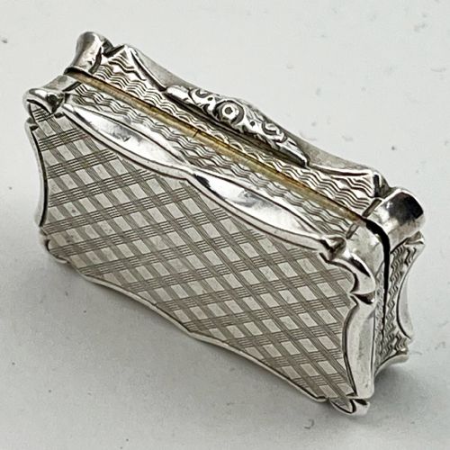 NATHANIEL MILLS EARLY VICTORIAN STERLING SILVER VINAIGRETTE - ADDITIONAL PHOTO 2