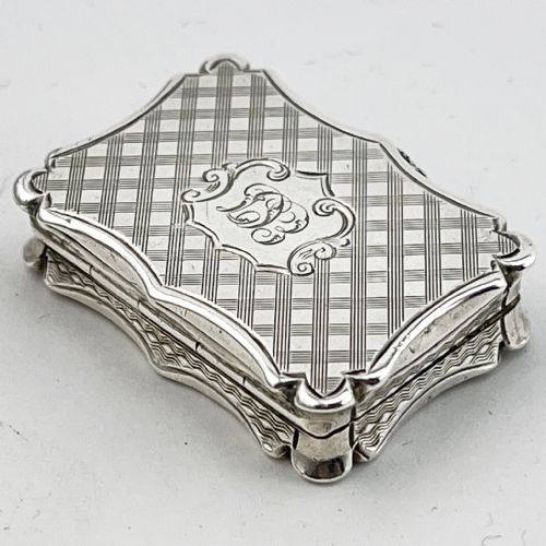 NATHANIEL MILLS EARLY VICTORIAN STERLING SILVER VINAIGRETTE - ADDITIONAL PHOTO 3