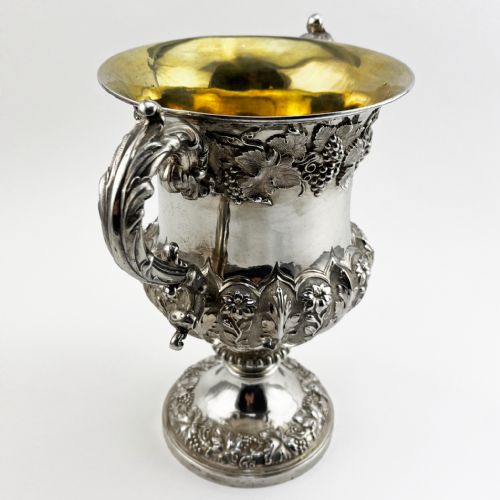 IMPRESSIVE WILLIAM IV STERLING SILVER CUP OR TROPHY - ADDITIONAL PHOTO 2