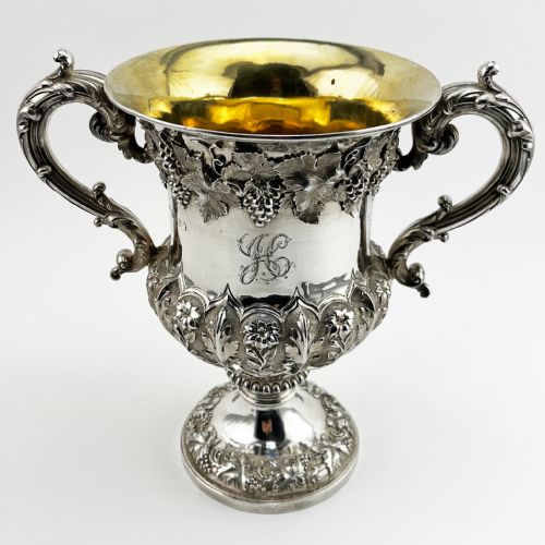 IMPRESSIVE WILLIAM IV STERLING SILVER CUP OR TROPHY - ADDITIONAL PHOTO 4