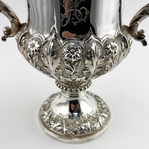 IMPRESSIVE WILLIAM IV STERLING SILVER CUP OR TROPHY - ADDITIONAL PHOTO 5