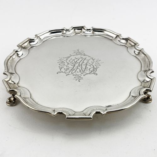 ROBERT ABERCROMBY GEORGIAN STERLING SILVER SALVER