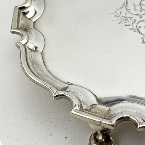 ROBERT ABERCROMBY GEORGIAN STERLING SILVER SALVER - ADDITIONAL PHOTO 2