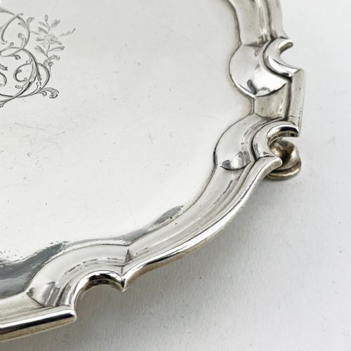 ROBERT ABERCROMBY GEORGIAN STERLING SILVER SALVER - ADDITIONAL PHOTO 5