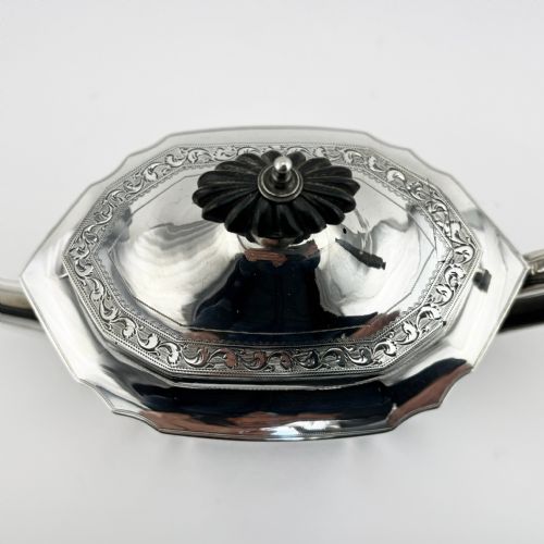 ROBERT HENNELL GEORGIAN STERLING SILVER TEAPOT - ADDITIONAL PHOTO 5