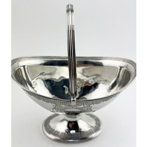 HENRY CHAWNER GEORGIAN STERLING SILVER SUGAR BASKET - ADDITIONAL PHOTO 1