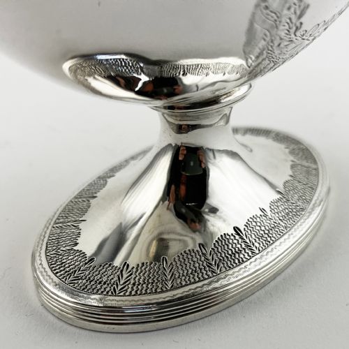 HENRY CHAWNER GEORGIAN STERLING SILVER SUGAR BASKET - ADDITIONAL PHOTO 2