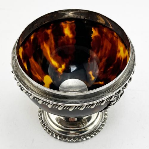 VICTORIAN TORTOISESHELL AND STERLING SILVER MOUNTED STRING OR THREAD HOLDER - ADDITIONAL PHOTO 2