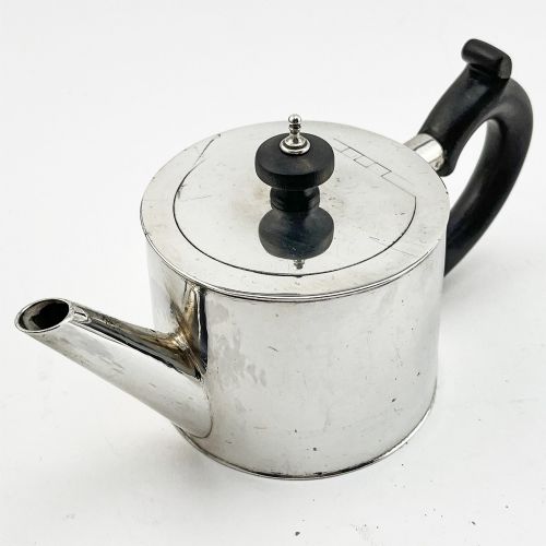 UNUSUAL GEORGIAN BACHELOR SIZE STERLING SILVER TEAPOT