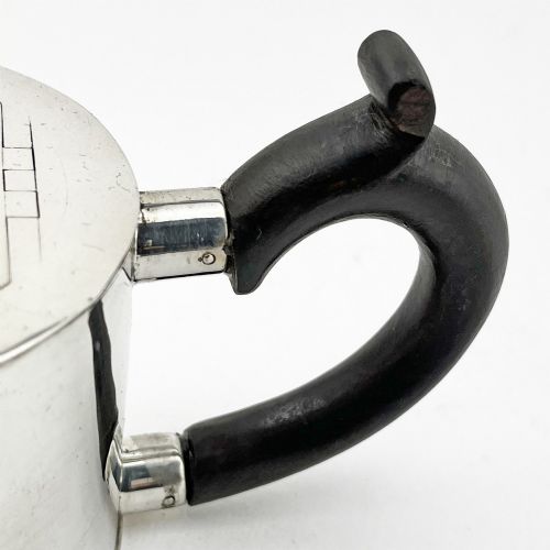 UNUSUAL GEORGIAN BACHELOR SIZE STERLING SILVER TEAPOT - ADDITIONAL PHOTO 3