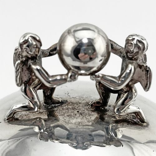 GOOD QUALITY PAUL STORR GEORGE III STERLING SILVER SOAP BOX - ADDITIONAL PHOTO 1