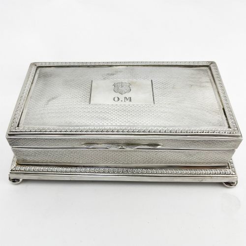Good Quality Sterling Silver Cigarette or Trinket Box
