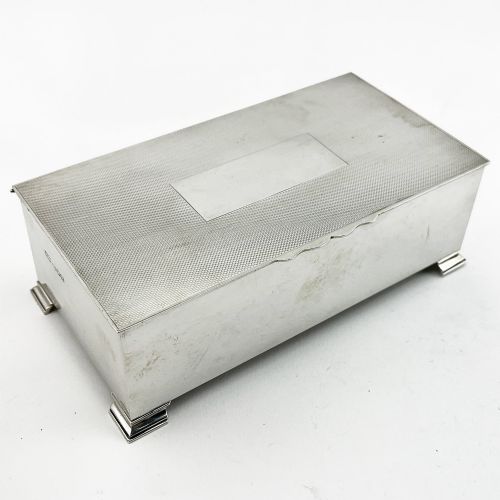 Mappin & Webb Solid Lid Sterling Silver Cigarette or Trinket Box