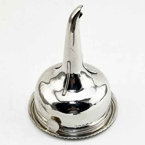 Good Gauge Georgian Sterling Silver Wine Funnel