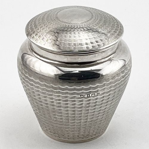 Unusual Sterling Silver Tea Caddy or Trinket Box