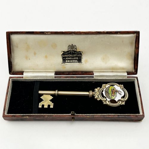 Commemorative Sterling Silver and Enamel Key